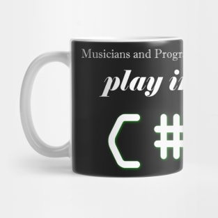 Musicians and Programmers play in C# Mug